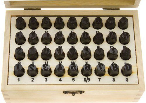 NEW TEKTON 6611 5/16-Inch Letter and Number Stamp Set  36-Piece