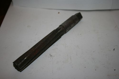 (1) 1/2 .5000 used hss spiral hand reamer usa for sale