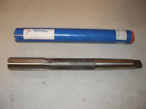 National 1&#034; diameter straight flute hss #3 taper shank reamer - new for sale