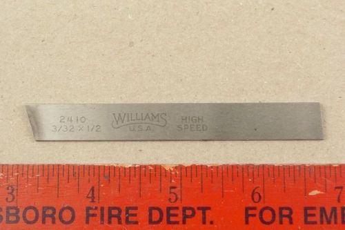 Nice williams 2410 high speed cut-off blade tool 4 lathe 3/32 x 1/2 hss usa made for sale