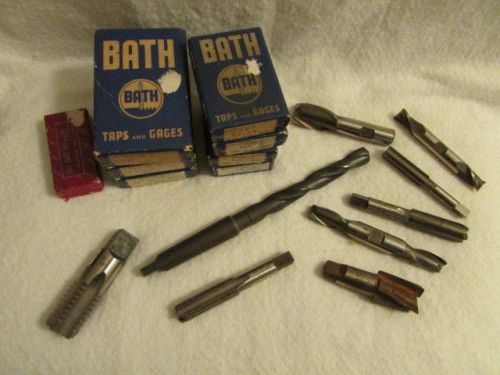 Lot of Bath, Bay State and Weldon Machinist Taps &amp; Gages