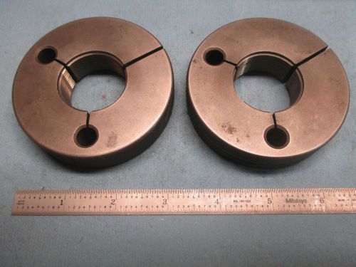1 3/8 16 N2 LEFT HAND THREAD RING GAGE GO NO GO 1.375 P.D.&#039;S = 1.3344 &amp; 1.3288