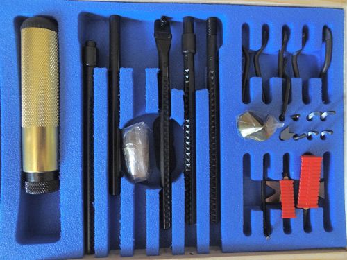 Shaviv 28 piece deburring tool set w/ hardwood box made in israel - brand new for sale
