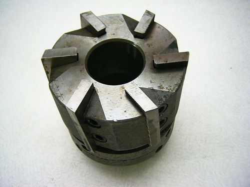 Shell Milling Cutter 3-1/3 x 1-1/2 1-1/4 hole 3/8 key HSS K7 Inserts