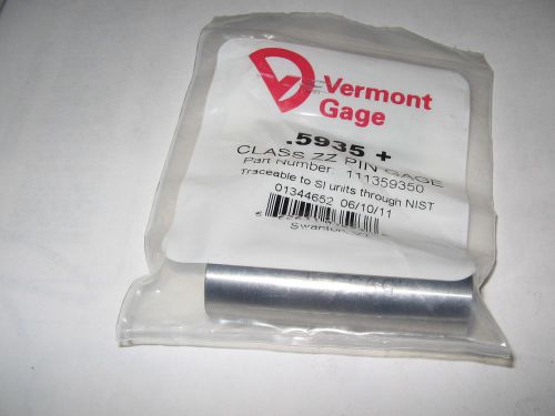 Vermont Gage Pin .5935+