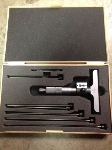 Mitutoyo depth micrometer gage for sale