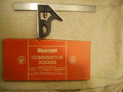Starrett  No.16R  Graduation Combination Square Machinist Precision Tool w/ Box