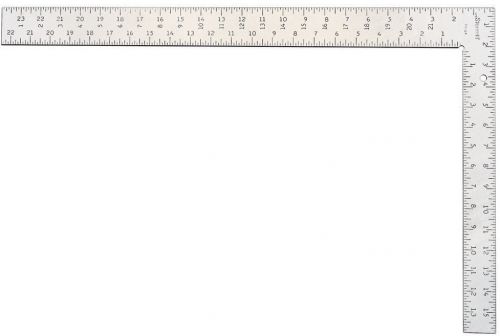Steel professional framing square 24&#034; x 16&#034; length clear ting fs-24 for sale
