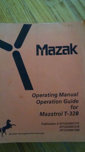 Mazak operating manual quick turn 32b
