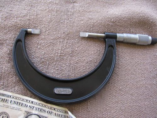Starrett 486 2-3&#034; blade micrometer tool  USA