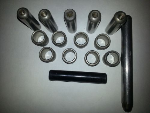 3/4&#034; serrated press fit bushings 3/4&#034; id 1&#034; od stress proof steel- pins included for sale
