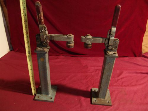 2 tool workholder benchtop vice clips vertical hold down toggle clamps  destaco for sale