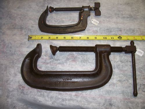 C Clamps, Vintage Billings (6&#034;) C Clamp &amp; 4&#034;  C Clamp (with T inside H Logo) USA