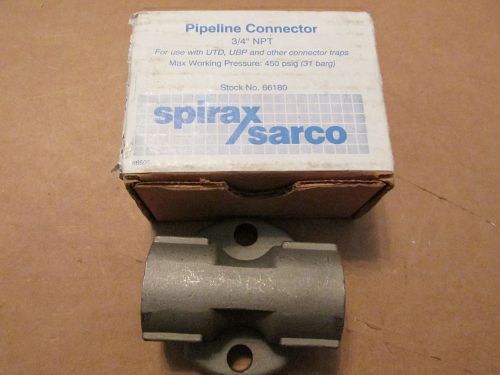 New nos spirax sarco 66180 pipeline connector straight 3/4&#034; inch npt 450psig max for sale