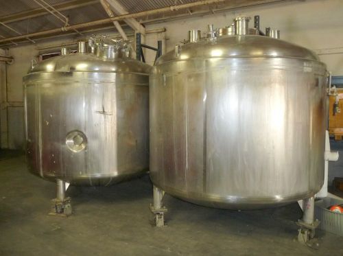 Mueller 1500 gallon jacketed tanks for sale
