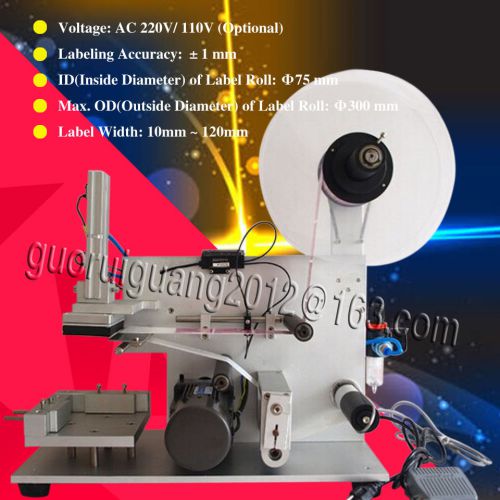 Free shipping, semi-automatic surface flat labeling machine labeler for sale
