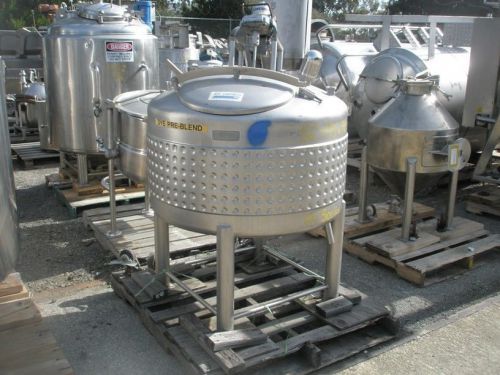 120 Gallon Stainless Steel Jacketed Mix Tank