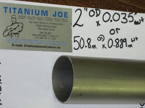 Titanium tubing  3al-2.5v  2.25&#034;od x 0.049&#034; wall x 12&#034; for sale