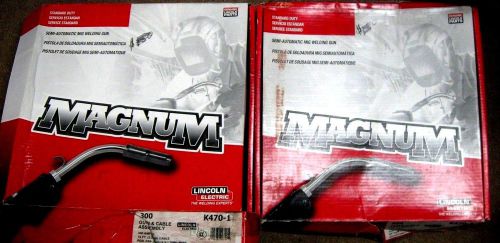 2 Lincoln Electric Magnum K470-1 Weld Guns w/ liners and tips for both *NEW*