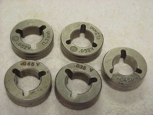 Miller Drive Roll Lot .052&#034;, .045&#034; &amp; .035&#034; V-Groove  5 pieces total