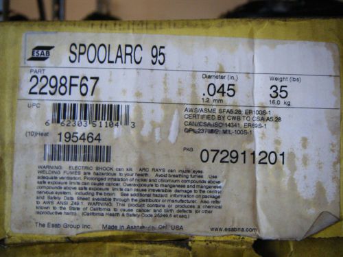 Esab SpoolArc 95 0.045 .45 1.1mm PN 2298F67 35lb