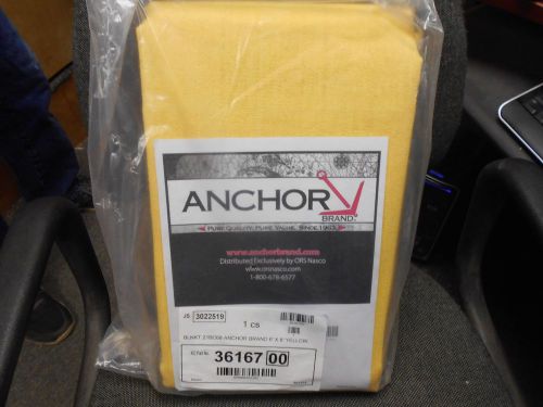 ANCHOR BRAND #36167  21BC68 6&#039;X8&#039; BLANKET Yellow