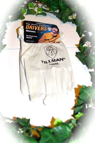 TILLMAN 1420L TOP GRAIN COWHIDE DRIVERS  LARGE GLOVES!