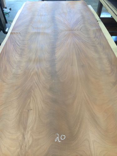 Wood veneer crotch mahogany 48x120 1pcs total 20mil paper backed &#034;exotic&#034; crlm20 for sale