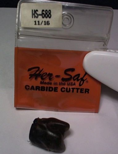 HER-SAF__HS-688 11/16_NEW IN PACKAGE Carbide Cutter Router Bit NIB