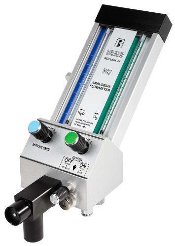 New mpn5000 belmed dental nitrous oxide/oxygen n2o o2 flush mount flowmeter pc7 for sale