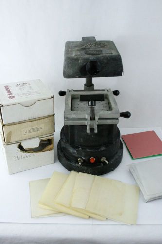 Dental lab vacuum forming machine model 101 keystone 115v + 168 sheets for sale