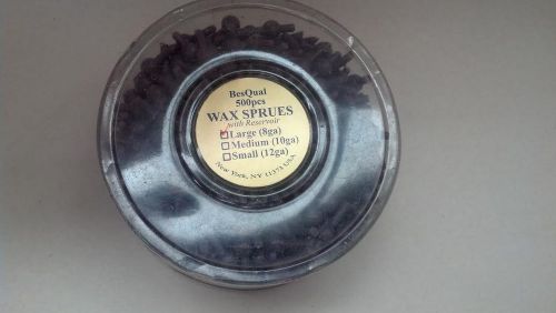 Casting Sprue Wax Large (8ga)with Reservoir - 500pcs NEW