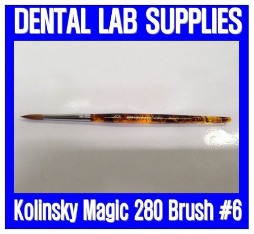 NEW Dental Lab Porcelain Build Up Kolinsky Magic 280 Brush #6 - Us Seller