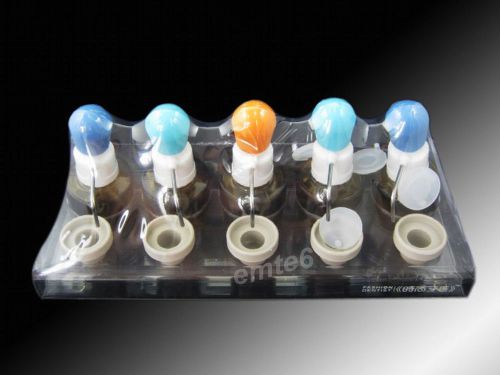 10*liquid medicine/solution dispenser management bottles for dentist(5bottles) for sale