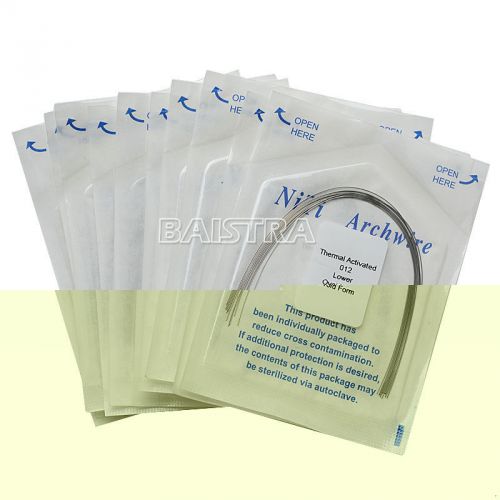 20 packs dental orthodontic heat thermal activated niti round archwire for sale
