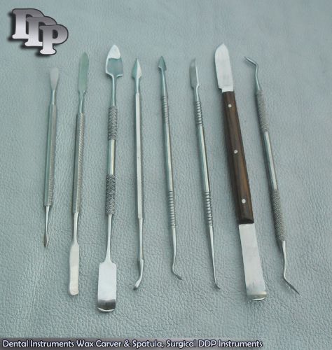 8 Dental Instruments Wax Carver &amp; Spatula Surgical Dent