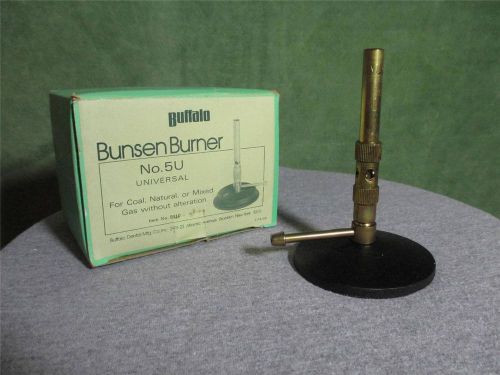 BUFFALO BUNSEN BURNER 5U Universal NATURAL GAS COAL MIXED Dental 8910  NOS