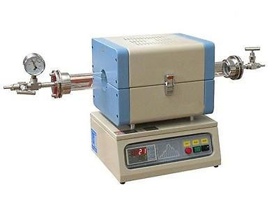 Compact split tube furnace with vacuum flanges &amp; 2&#034; or 1&#034;quartz tube for sale