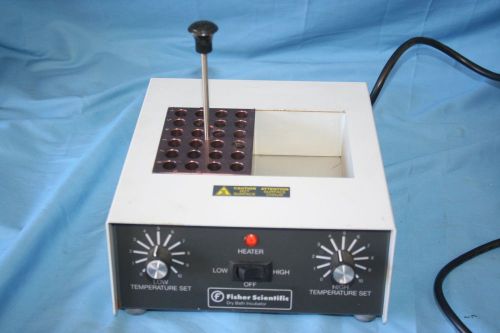 Fisher scientific 11-718-2 analogue dry bath incubator w/one 24 position block b for sale