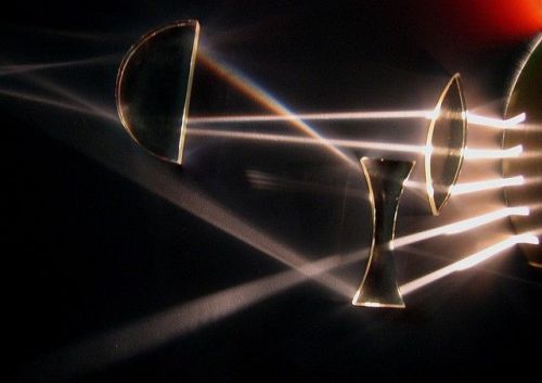 5 Kinds Optical Prisms lens Experimental Apparatus F Teaching Basic Principle