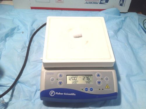 Fisher scientific isotemp digital heating / stirring plate pn 11-800-49sh 4 x 4&#034; for sale