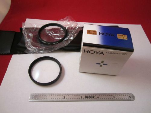 OPTICAL HOYA JAPAN CLOSE-UP SET 52mm +2 +1 MICROSCOPE OPTICS BIN#1E