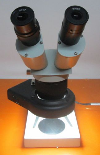 Laboratory microscop with wf10x eyepiece &amp; ring light source for sale