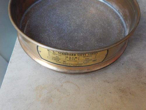 U.S. Standard Testing Sieve&#034;DUAL Mfg&#034; # 60