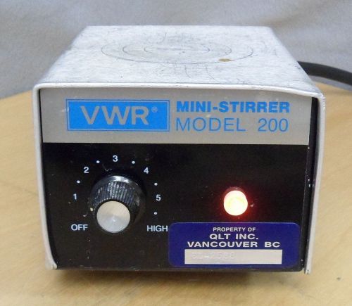 VWR 200 Mini Stirrer Magnetic Stirrer Cat. No. 58940-158 4&#034;x5.5&#034; Pole Mount