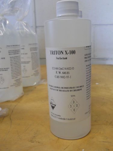 Five (5) liters triton x-100 surfactant, 10 x 500 ml poly bottles for sale