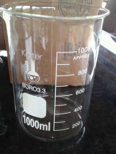 213d27 karter scientific 1000ml glass low form griffin beaker for sale