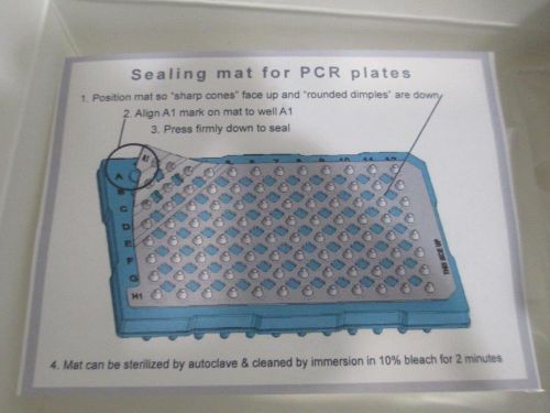 Sealing mat for 96 well PCR plate, 5/pk