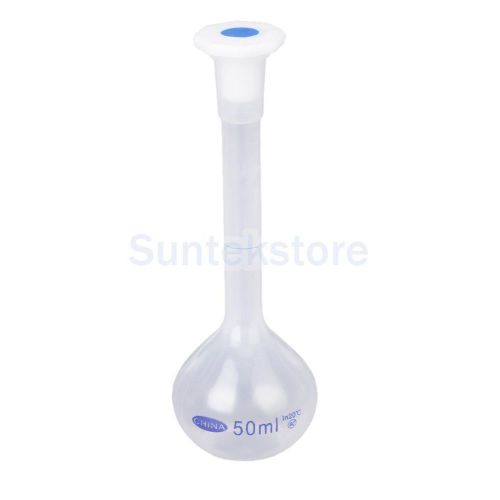 New 50ml Laboratory Volumetric Flask Measuring Bottle Graduated Container