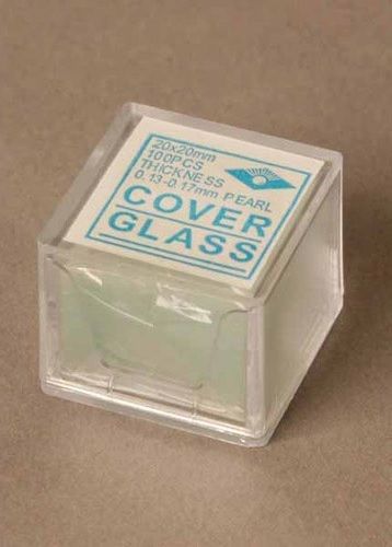 18x18 mm Glass Microscope Slide Cover Slips Pk100 #1